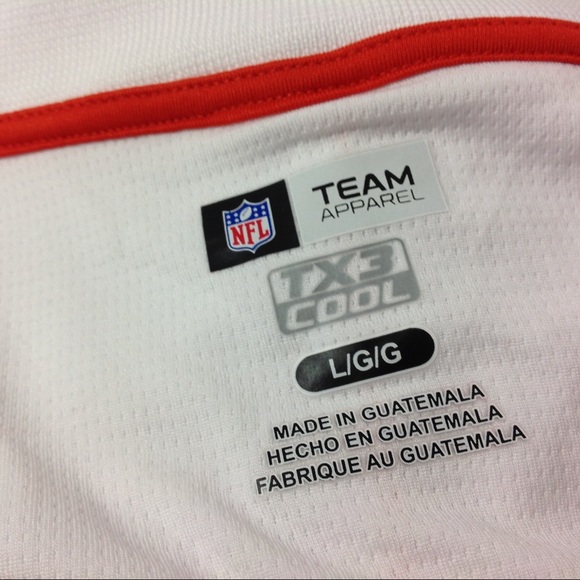 Denver Broncos Polo Shirt Size L White Orange - Picture 4 of 5